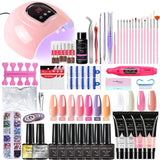 Poly Nail Gel Kit With 54W UV Lamp