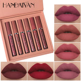 6Colors/Sets Fashion Liquid Lipstick